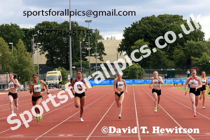 Womens Under-20s 200 metres, 2024 Northern Senior and Under-20s Track and Field Champs, Middlesbrough.  Photo: David T. Hewitson/Sports for All Pics